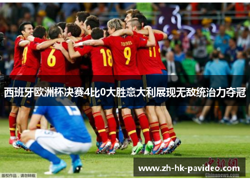 西班牙欧洲杯决赛4比0大胜意大利展现无敌统治力夺冠